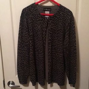 Black and Gray Cardigan.